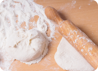 カリッ！もちもち！ 食感の衣と生地